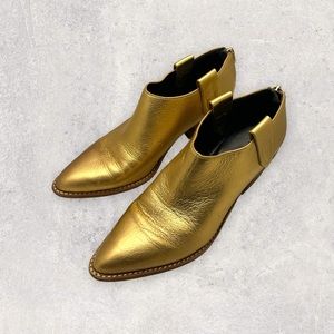 Sigerson Morrison Gold Ankle Booties